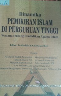 Dinamika Pemikiran Islam di Perguruan Tinggi : Wacana tentang Pendidikan Agama Islam