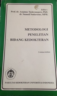 Metodologi Penelitian Bidang Kedokteran